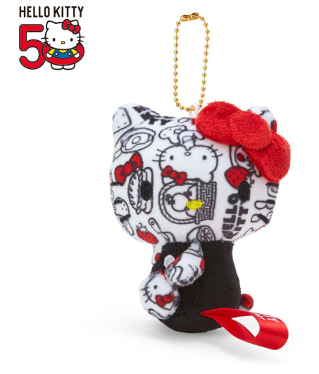 SANRIO JAPAN ORIGINAL HELLO KITTY 50TH ANNIVERSARY MASCOT / PLUSH RED