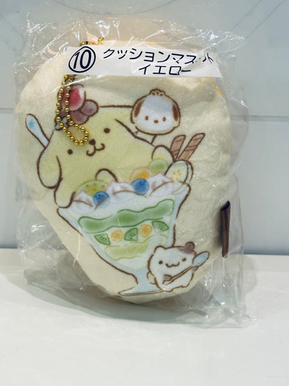 POMPOMPURIN AND POCHACCO KUJI SMALL CUSHION KEYCHAIN POMPOMPURIN #10