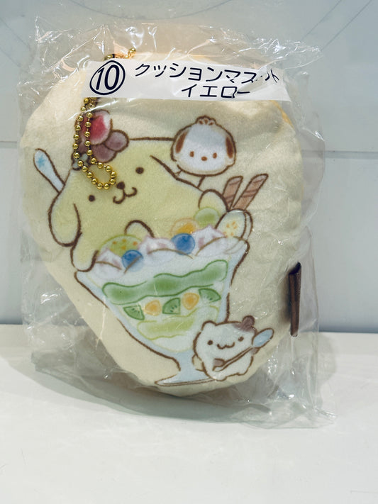 POMPOMPURIN AND POCHACCO KUJI SMALL CUSHION KEYCHAIN POMPOMPURIN #10