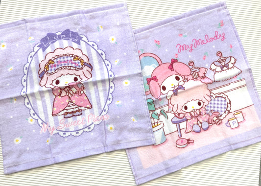 SANRIO MY MELODY 2023 KUJI TOWEL  PURPLE SET 08