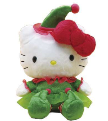 SANRIO HELLO KITTY 10 IN RED ELF PLUSH