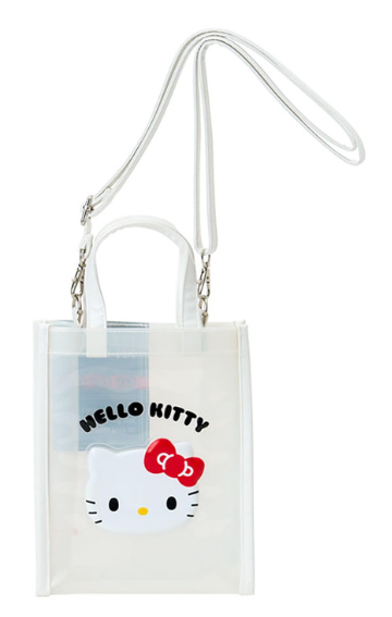 SANRIO ORIGINAL HELLO KITTY SMALL HANDBAG CLEAR CROSSBODY BAG