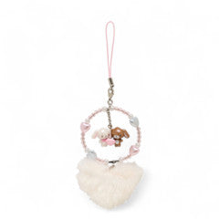 SANRIO ORIGINAL SUGAR BUNNIES HEISEI BORN CHARACTER FLUFFY HEART CELL PHONE STRAP