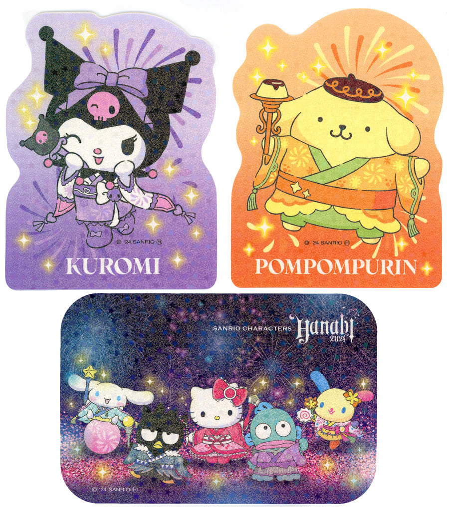 SANRIO 2024 HANABI KUJI STICKER SET MIX