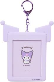 SANRIO JAPAN ORIGINAL KUROMI LANYARD WITH KEYCHAIN PHOTO FRAME