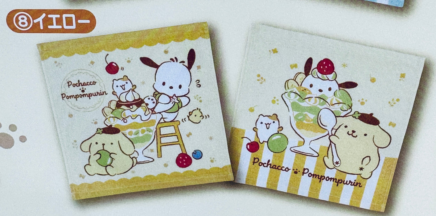 POMPOMPURIN AND POCHACCO FACE TOWEL SET YELLOW #8