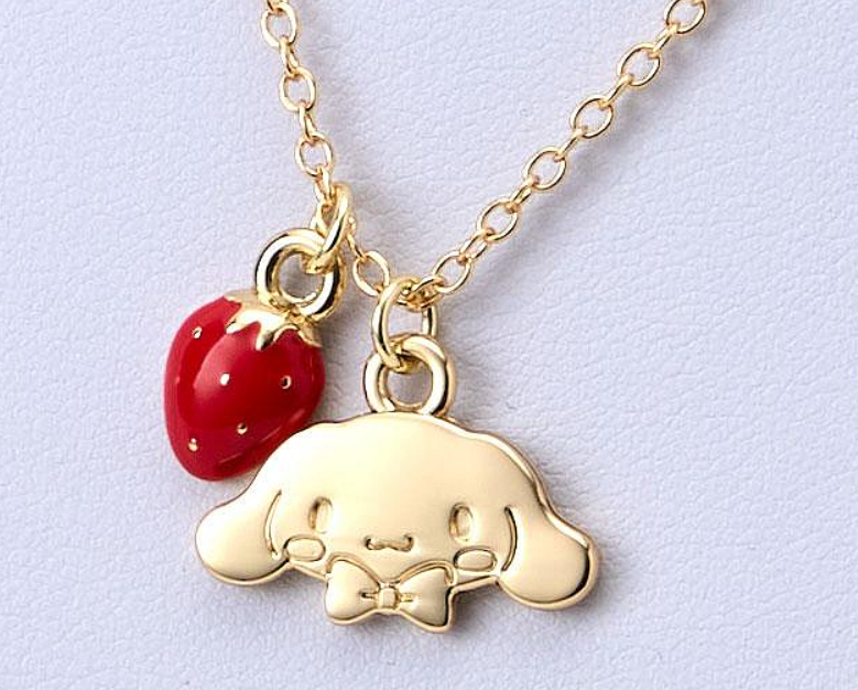 SANRIO ORIGINAL CINNAMOROLL STRAWBERRY WITH NECKLACE