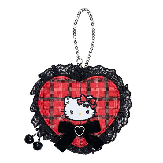 SANRIO ORIGINAL HELLO KITTY MINI POUCH CHARM SWEET ROCK N CHECK