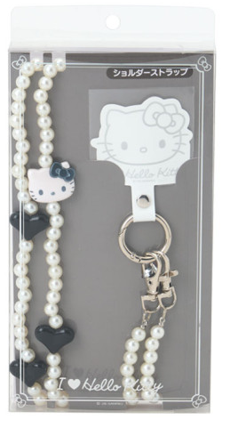SANRIO ORIGINAL HELLO KITTY I LOVE HELLO KITTY BLACK SHOULDER STRAP