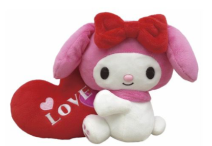 SANRIO MY MELODY VALENTINE LUV HEART BEAN DOLL / PLUSH