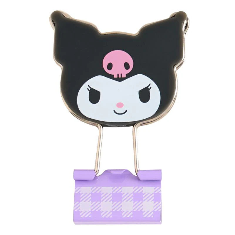 SANRIO KUROMI 3 PC DOUBLE CLIP SET