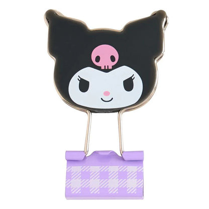 SANRIO KUROMI 3 PC DOUBLE CLIP SET