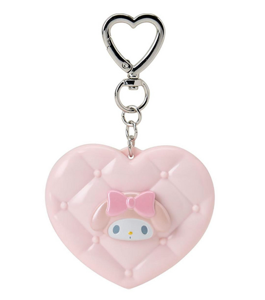 SANRIO ORIGINAL MY MELODY MIRROR MASCOT KEYCHAIN METALLIC