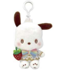 SANRIO POCHACCO MASCOT CLIP ON STRAWBERRY RAINBOW