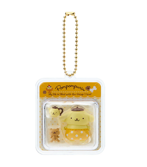 SANRIO ORIGINAL POMPOMPURIN MINIATURE PACKAGE CHARM (MINIATURE TOY)