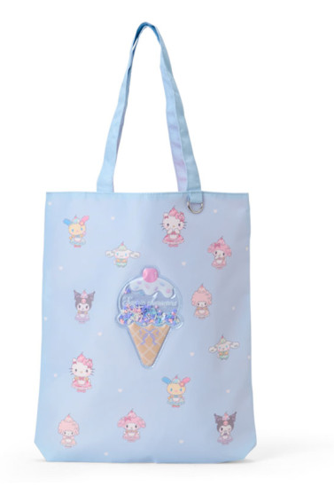 SANRIO ORIGINAL CHARACTERS DREAMY ICE CREAM LIGHT BLUE TOTE BAG