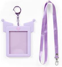 SANRIO JAPAN ORIGINAL KUROMI LANYARD WITH KEYCHAIN PHOTO FRAME