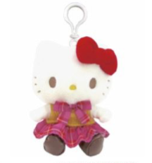 SANRIO HELLO KITTY UNIFORM MASCOT CLIP / PLUSH