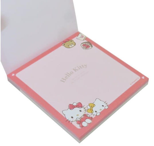 SANRIO ORIGINAL HELLO KITTY SQUARE MEMO PAD CHOCOLATE