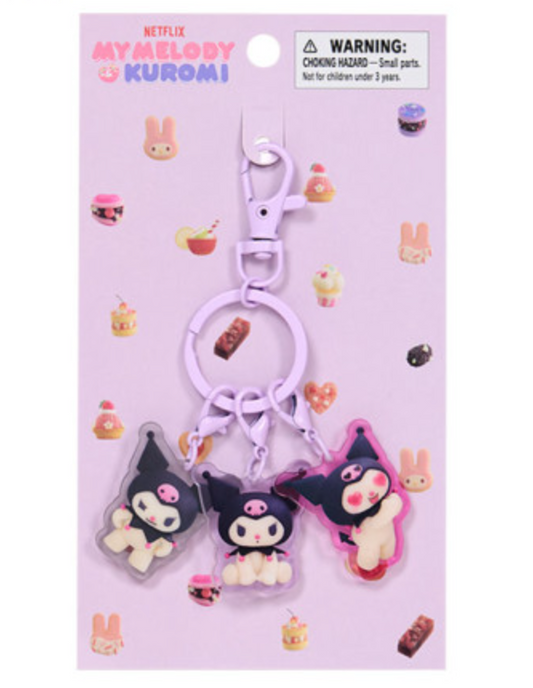 SANRIO ORIGINAL KUROMI ACRYLIC KEYCHAIN NETFLIX