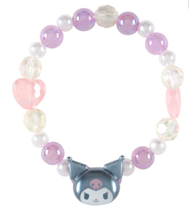 SANRIO ORIGINAL KUROMI KIDS BEADED BRACELET