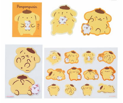 SANRIO ORIGINAL POMPOMPURIN MUFFIN FRIENDLY TIME STICKER SET