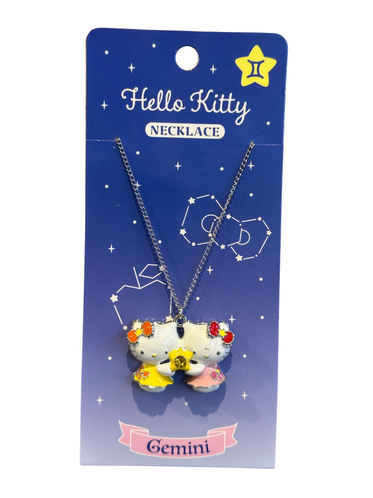 SANRIO HELLO KITTY NECKLACE GEMINI ZODIAC