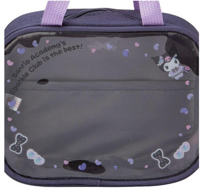 SANRIO JAPAN ORIGINAL KUROMI MINI POUCH SANRIO ACADEMY SPARKLE CLUB