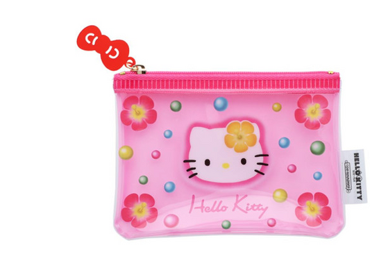 SANRIO ORIGINAL HELLO KITTY 50TH ANNIVERSARY FLAT POUCH  Sakura