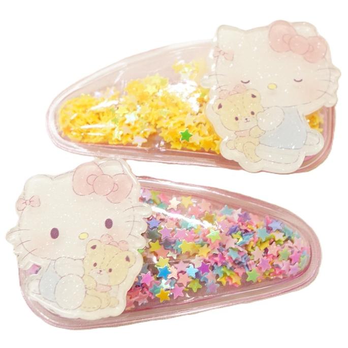 SANRIO HELLO KITTY SEQUINS HAIR CLIP SET