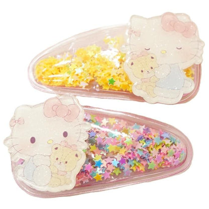 SANRIO HELLO KITTY SEQUINS HAIR CLIP SET