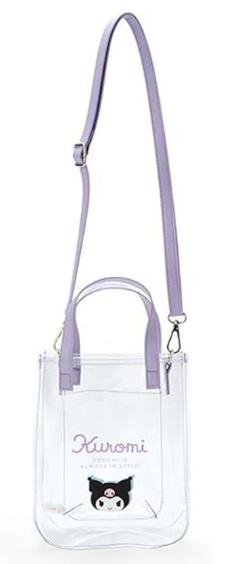 SANRIO JAPAN ORIGINAL KUROMI CLEAR SHOULDER HANDBAG