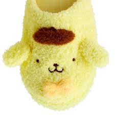 SANRIO ORIGINAL POMPOMPURIN FACE SHAPED SLIPPERS