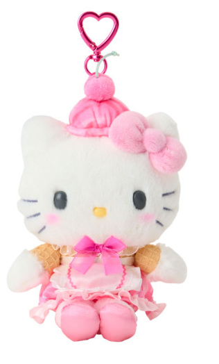 SANRIO ORIGINAL HELLO KITTY DREAMY ICE CREAM MASCOT HOLDER