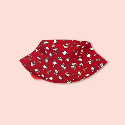 SANRIO ORIGINAL HELLO KITTY RED BUCKET HAT