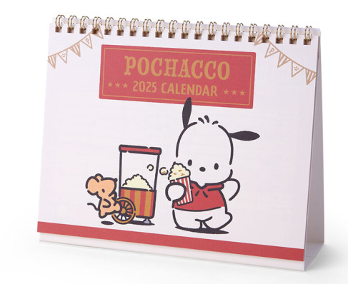 SANRIO JAPAN ORIGINAL POCHACCO 2025 TABLE RING CALENDAR