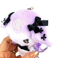 SANRIO JAPAN ORIGINAL KUROMI KEYCHAIN MASCOT PERMIUM LADY PURPLE