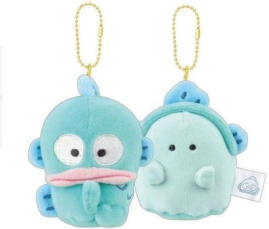 SANRIO ORIGINAL HANGYODON X OBAKANE MASCOT KEYCHAIN