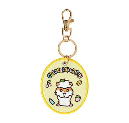SANRIO COROCORO KURININ EMBROIDERED PATCH KEYCHAIN