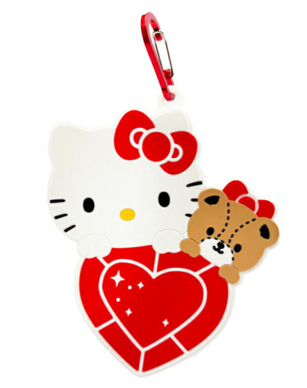SANRIO ORIGINAL HELLO KITTY X TINY CHUM SILICONE POUCH WITH CARABINER