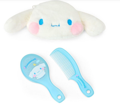 SANRIO ORIGINAL CINNAMOROLL PLUMP CHEEKS CASE MIRROR & COMB SET