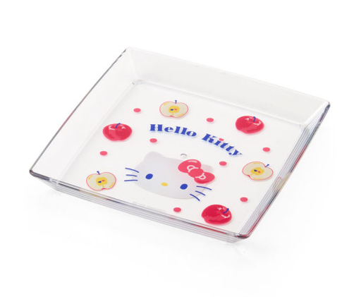 SANRIO ORIGINAL HELLO KITTY APPLE SQUARE PLATE