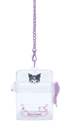 SANRIO JAPAN ORIGINAL KUROMI DOLL CONTAINER CHARM