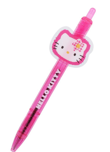 SANRIO ORIGINAL HELLO KITTY 50TH ANNIVERSARY MASCOT BALLPOINT PEN MIKE 1995