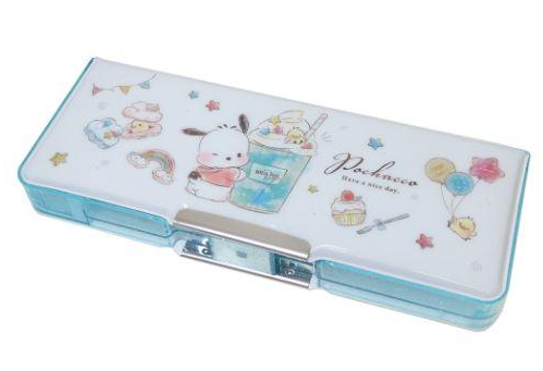 SANRIO JAPAN ORIGINAL POCHACCO TWO SIDE PENCIL BOX