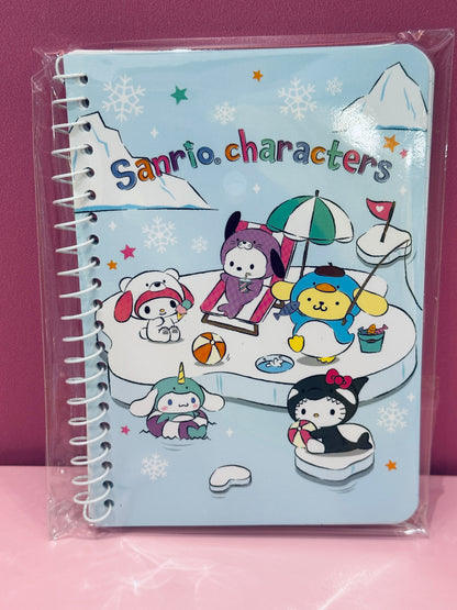 SANRIO CHARACTERS MINI SPIRAL NOTEBOOK ICE ISLAND / 20