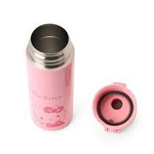 SANRIO HELLO KITTY ST THERMOS WATER BOTTLE WITH SLEEVE AND STRAP