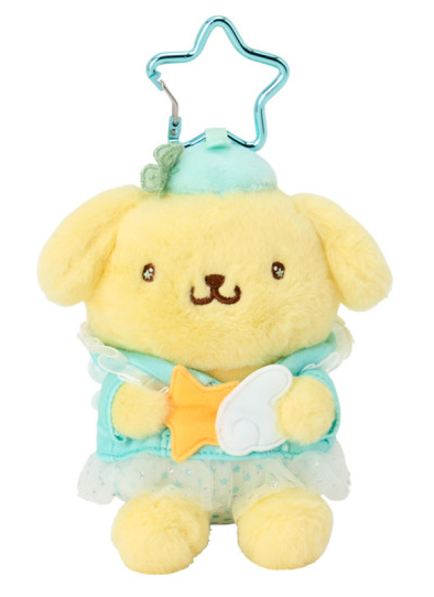 SANRIO ORIGINAL POMPOMPURIN SPARKLING WISH WINGS MASCOT HOLDER