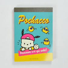 SANRIO ORIGINAL POCHACCO MINI NOTEPAD RETRO