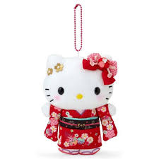 SANRIO ORIGINAL HELLO KITTY KIMONO MASCOT CHARM PLUSH